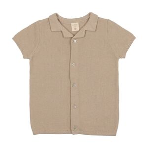 Analogie | Knit Grandpa Shirt - Taupe